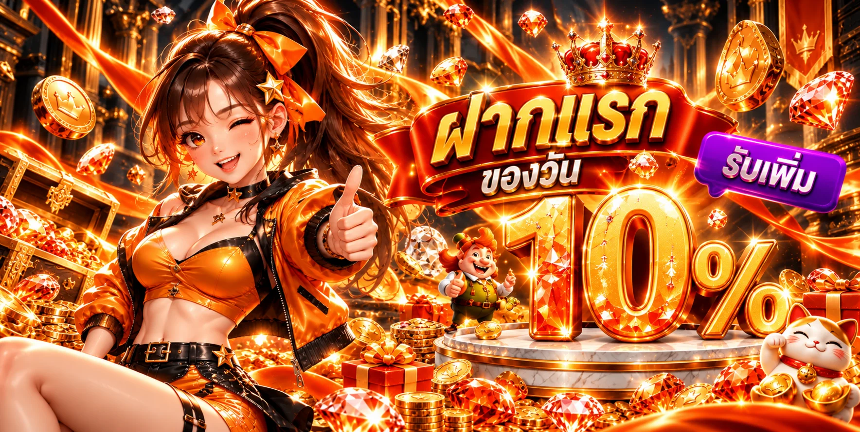 GenzBet โปรโมชั่นฝากครั้งแรกโทนส้ม